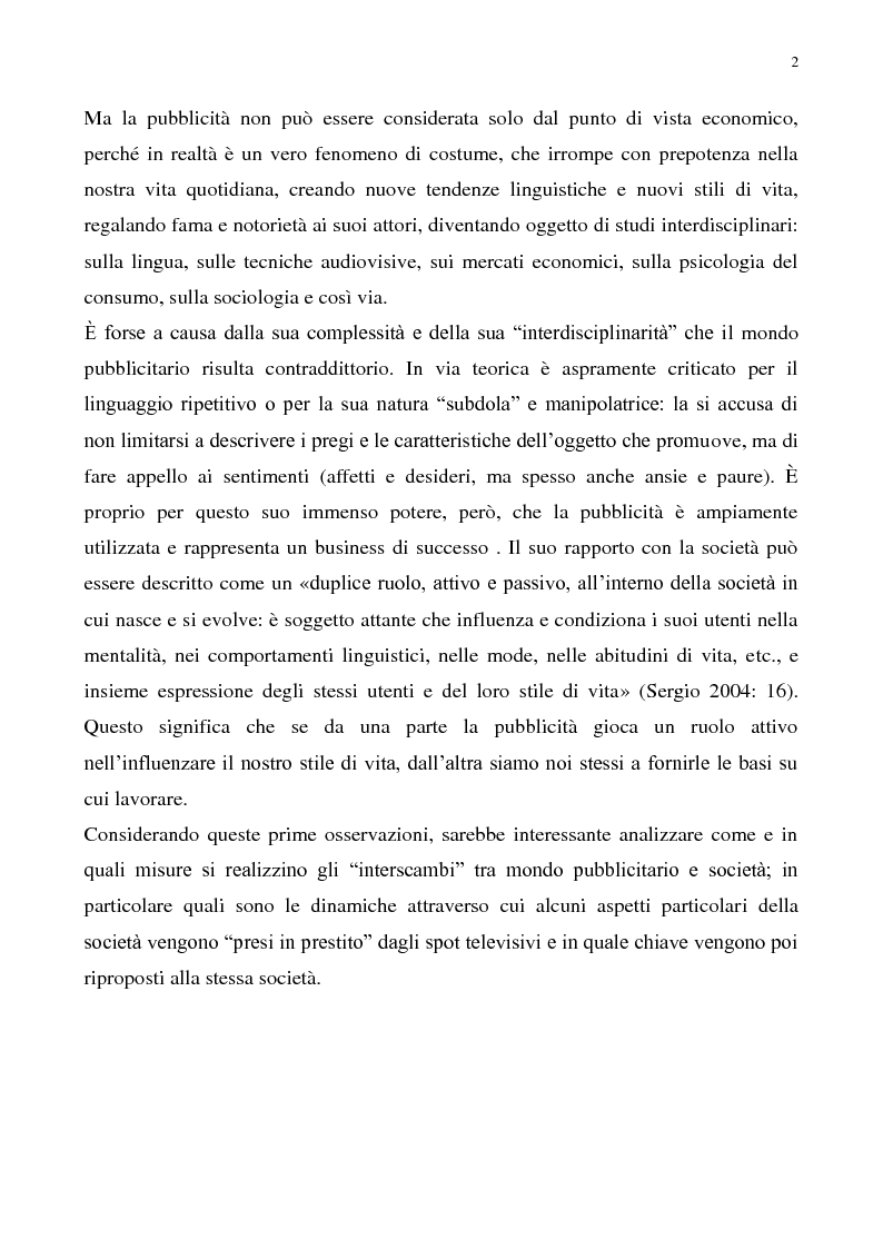 Anteprima della tesi: Il gender nella pubblicità audiovisiva contemporanea, Pagina 3