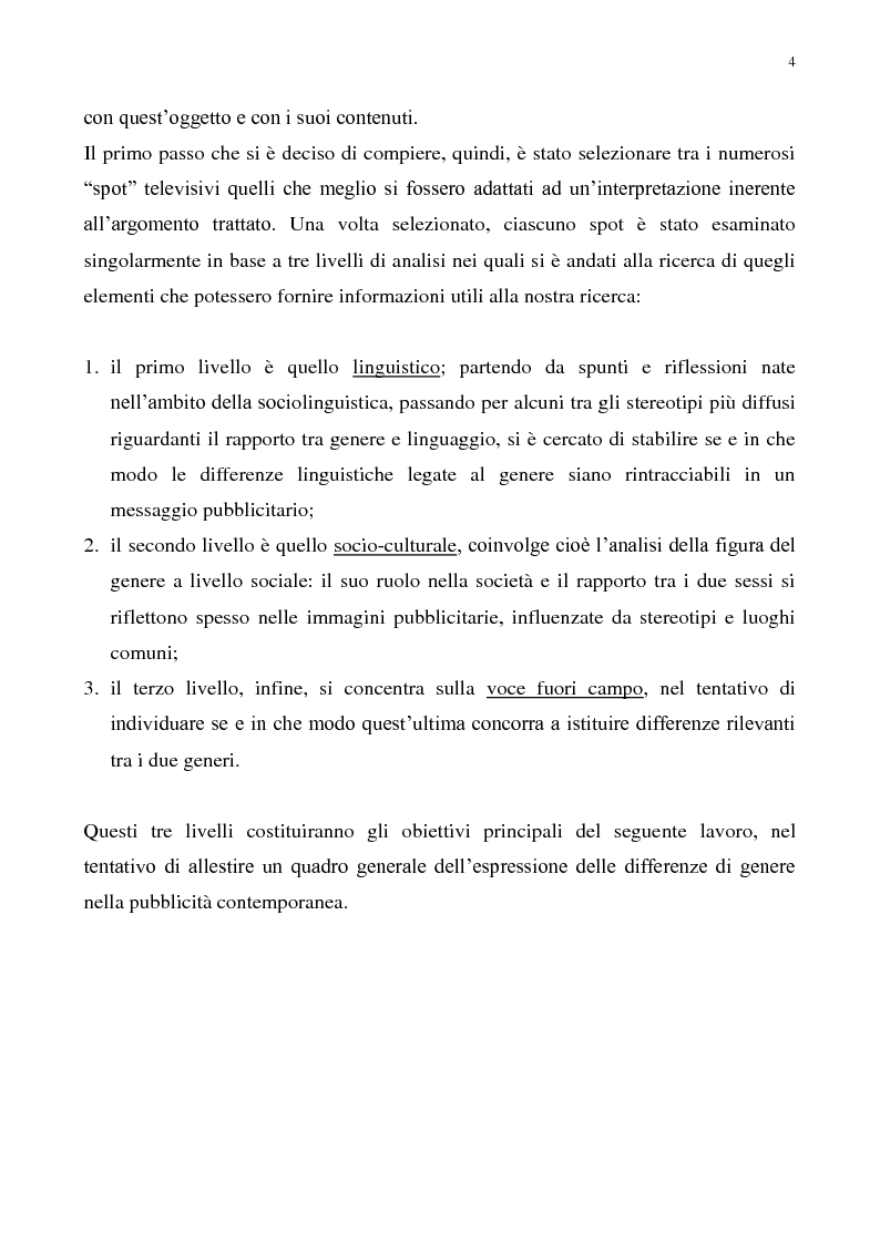 Anteprima della tesi: Il gender nella pubblicità audiovisiva contemporanea, Pagina 5