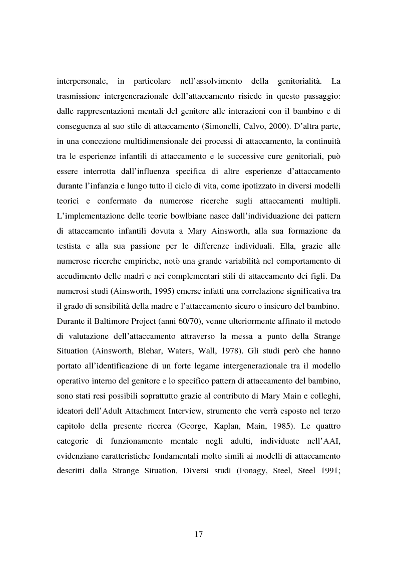 Anteprima della tesi: La genitorialità in situazioni a rischio: tossicodipendenza materna e comunità madre-bambino, Pagina 10