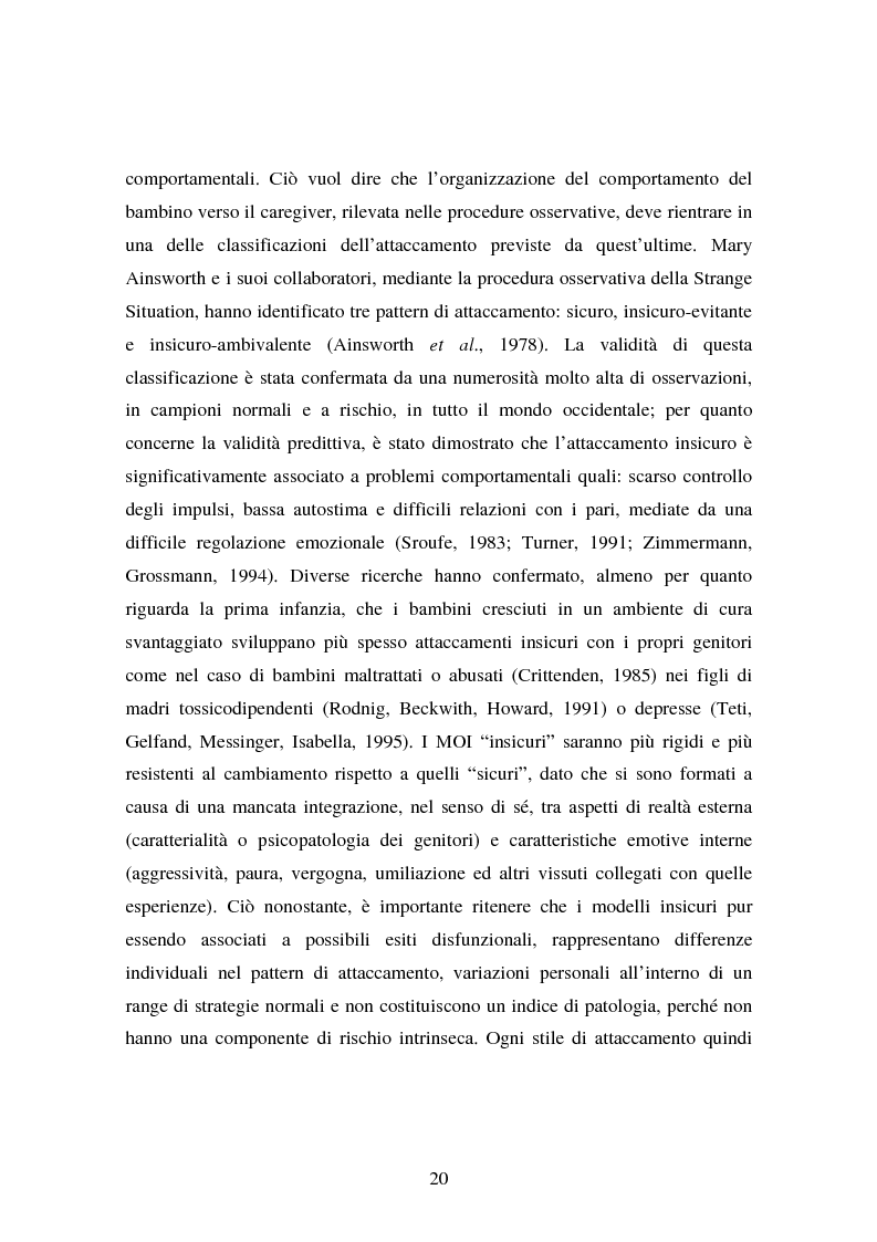 Anteprima della tesi: La genitorialità in situazioni a rischio: tossicodipendenza materna e comunità madre-bambino, Pagina 13