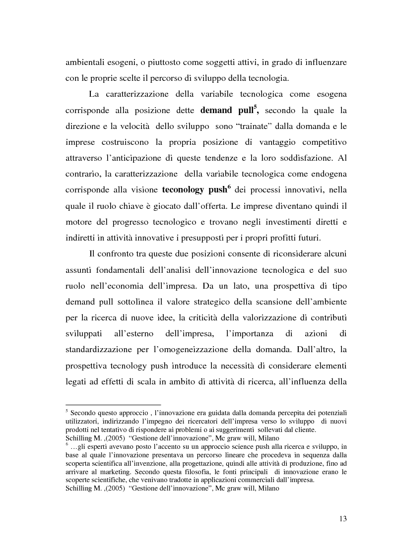 Anteprima della tesi: Innovazione come fonte di vantaggio competitivo e creazione di valore: il caso aziendale Fastweb, Pagina 11