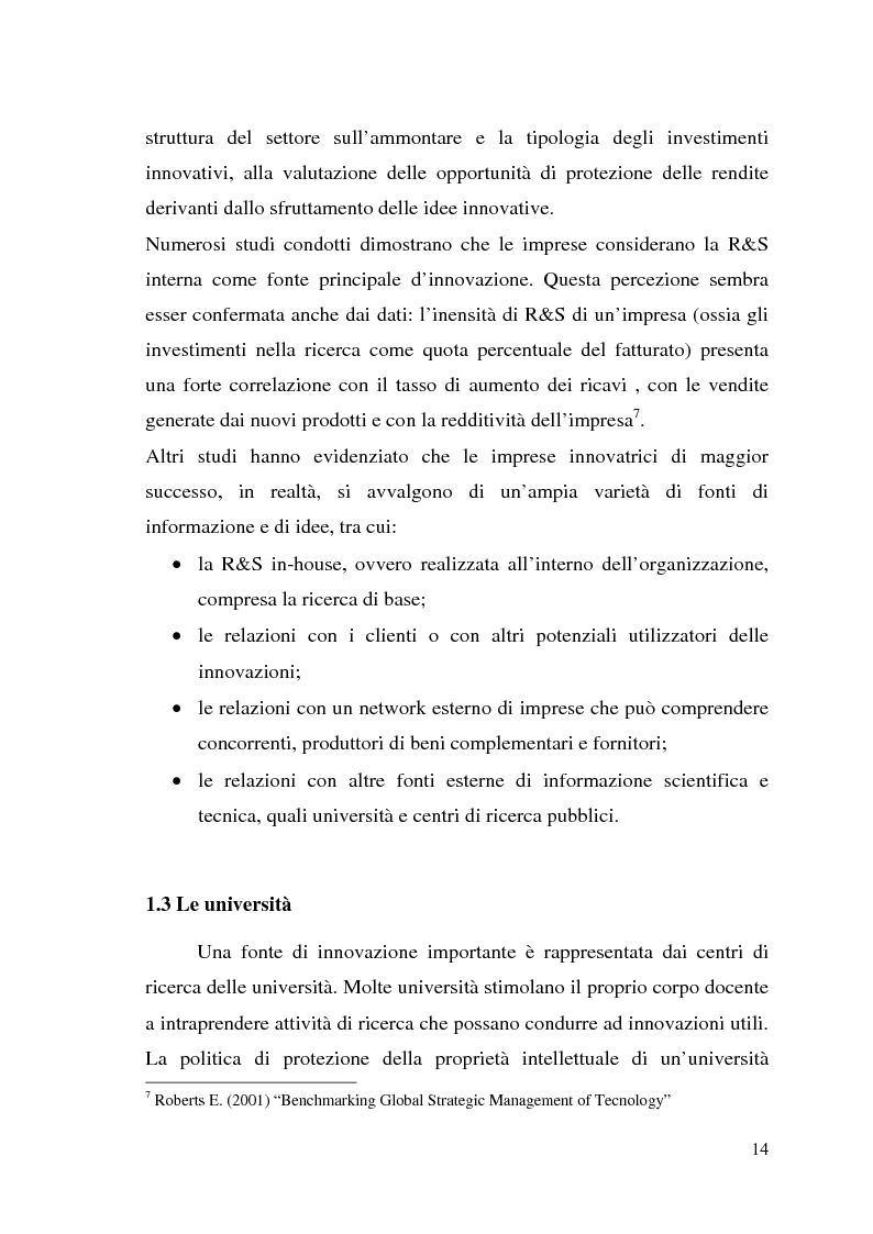 Anteprima della tesi: Innovazione come fonte di vantaggio competitivo e creazione di valore: il caso aziendale Fastweb, Pagina 12