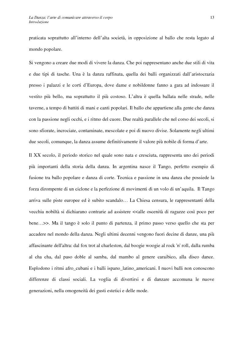Anteprima della tesi: La Danza: l'arte di comunicare attraverso il corpo, Pagina 6