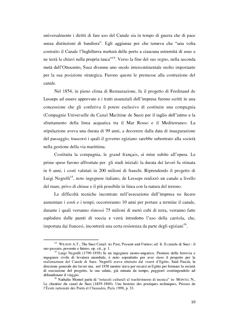 Anteprima della tesi: Suez e Panama: due Canali a confronto, Pagina 10