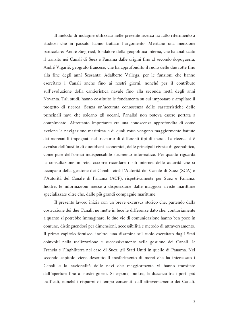 Anteprima della tesi: Suez e Panama: due Canali a confronto, Pagina 3
