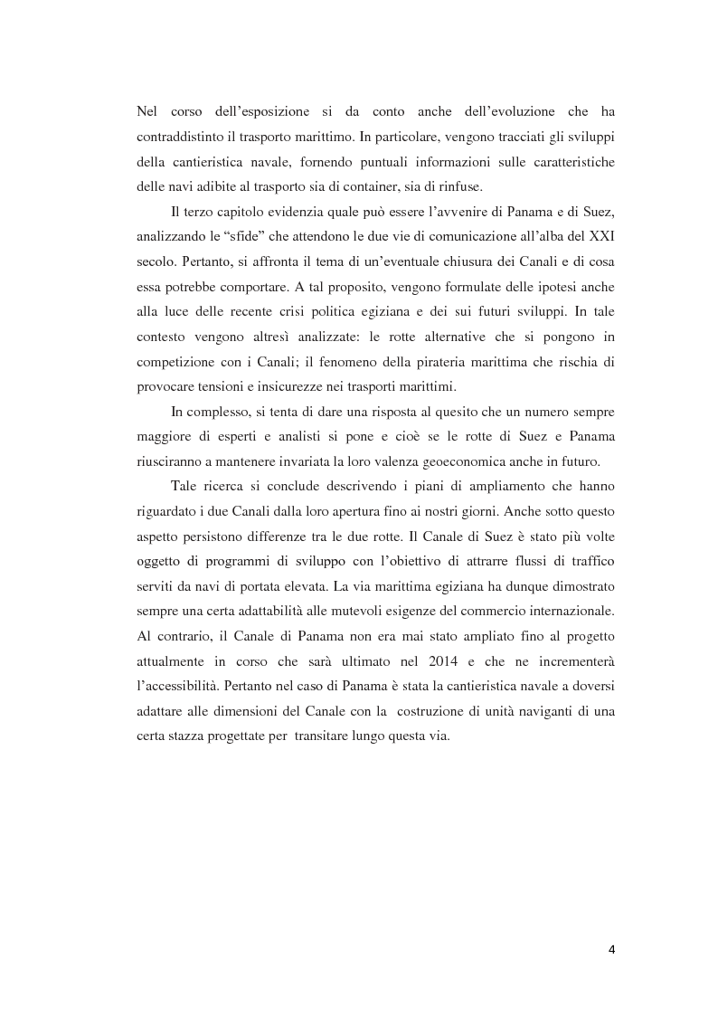 Anteprima della tesi: Suez e Panama: due Canali a confronto, Pagina 4