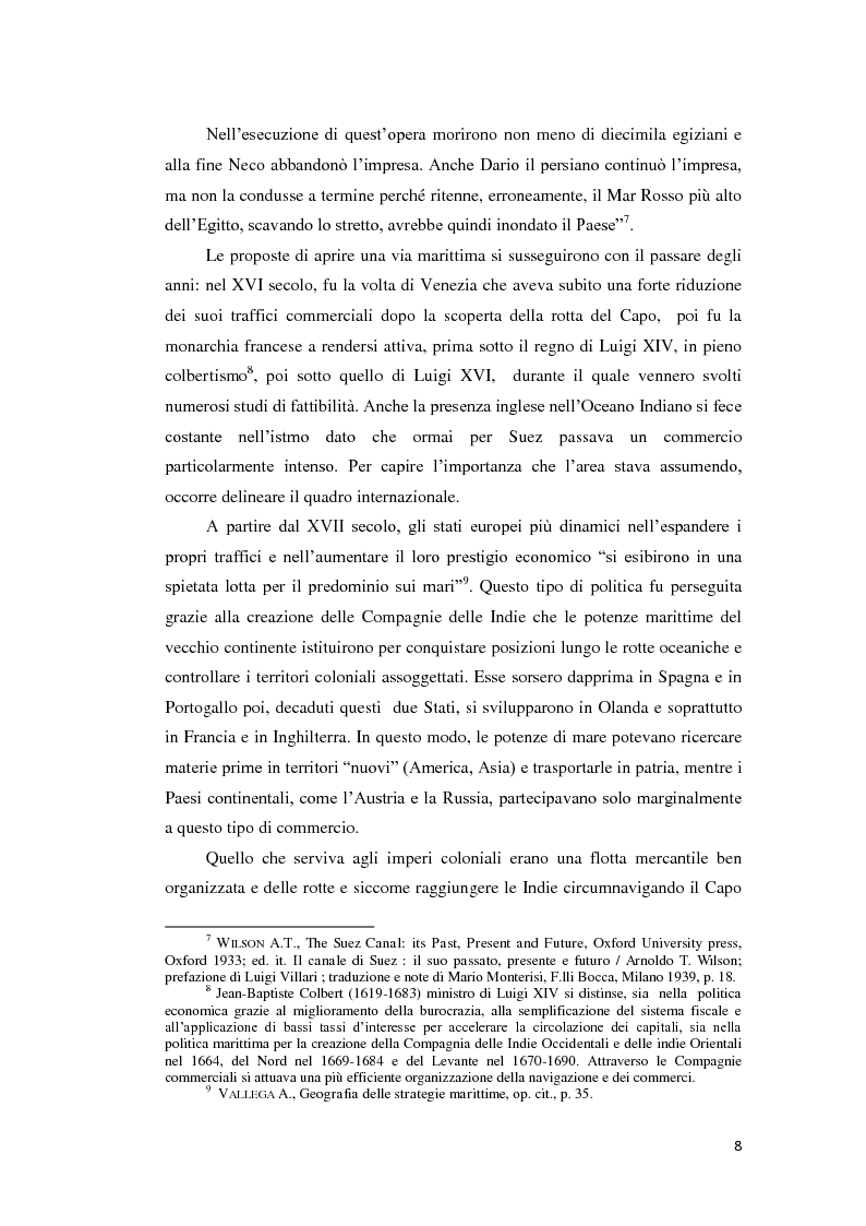 Anteprima della tesi: Suez e Panama: due Canali a confronto, Pagina 8