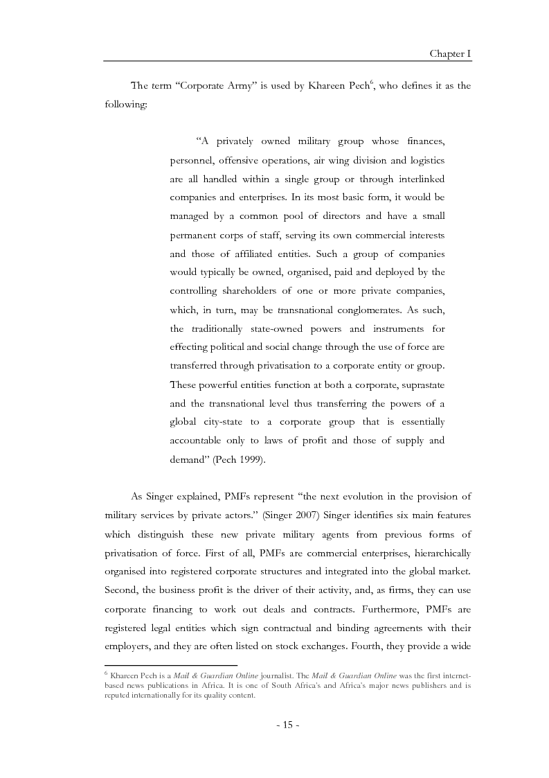 Anteprima della tesi: Diamonds for Bullets, Oil for Arms: ''Shadow State'' and Private Security Companies in Angola., Pagina 16