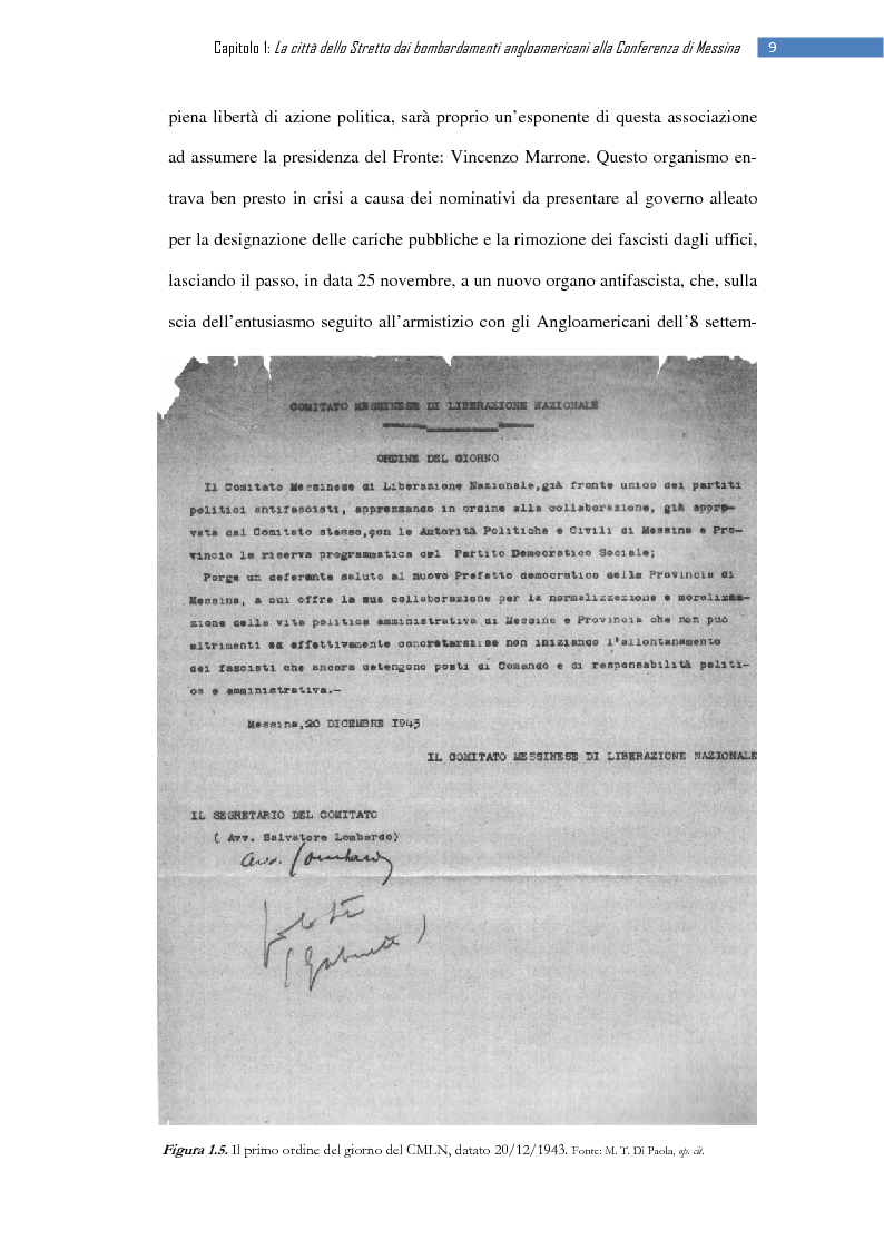 Anteprima della tesi: La ripresa della stampa libera nella città dello Stretto: il «Notiziario di Messina» (1943-1953), Pagina 15