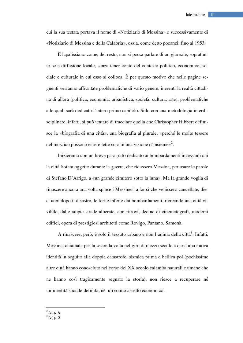 Anteprima della tesi: La ripresa della stampa libera nella città dello Stretto: il «Notiziario di Messina» (1943-1953), Pagina 4
