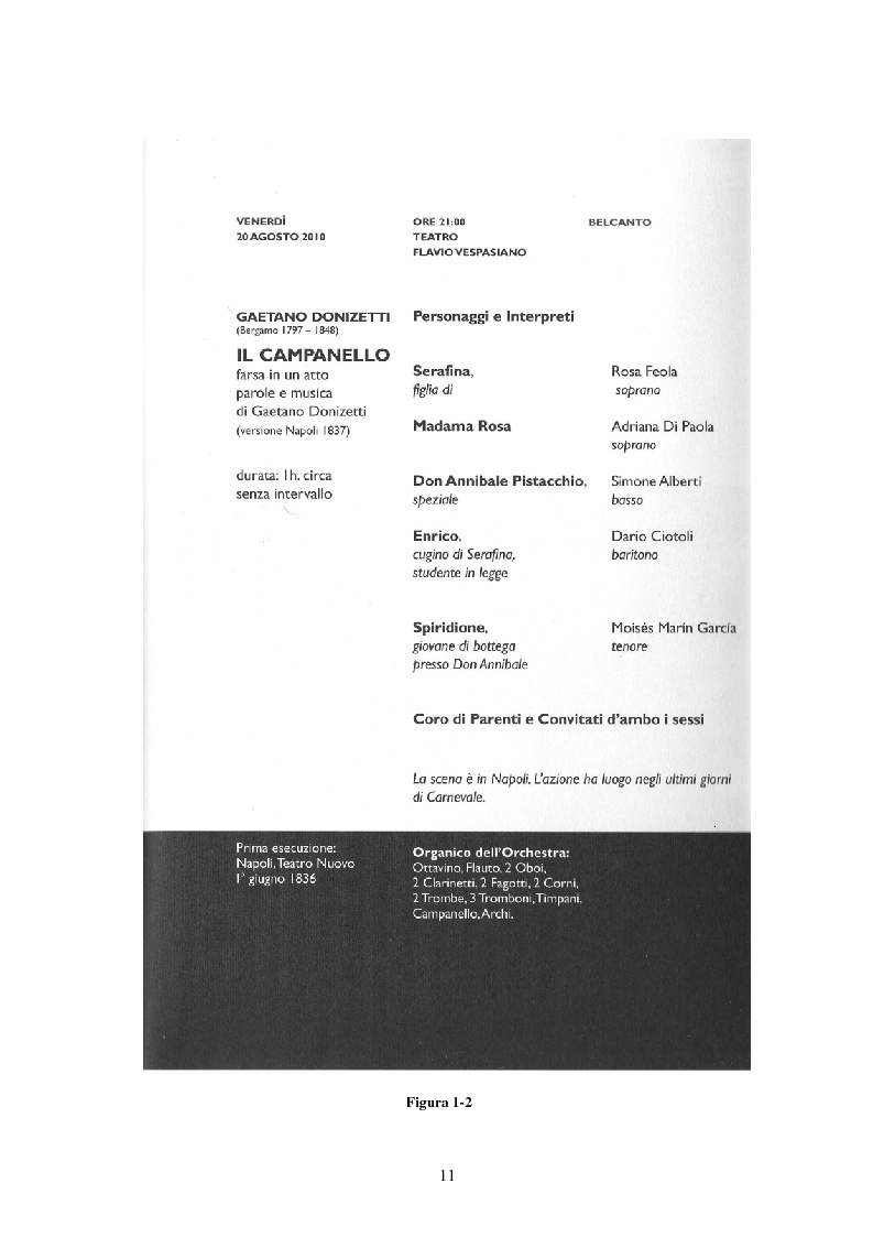 Anteprima della tesi: La messa in scena de ''Il campanello'' di Donizetti al ''Reate Festival'' di Rieti tra tradizione e tecnologie: olografia e scenografia, Pagina 10