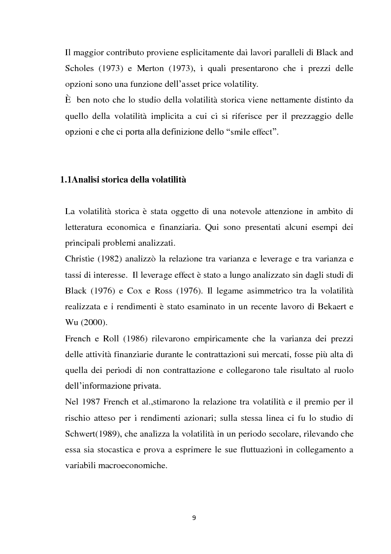 Anteprima della tesi: Credit spreads, crash di mercato e volatilità, Pagina 3