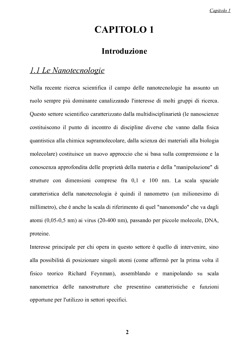 Anteprima della tesi: Preparazione di nanocristalli di semiconduttori come marcatori luminescenti biocompatibili, Pagina 3