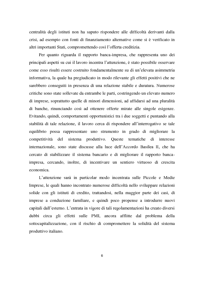 Anteprima della tesi: Il sistema produttivo italiano e il rapporto banca-impresa durante la crisi, Pagina 5