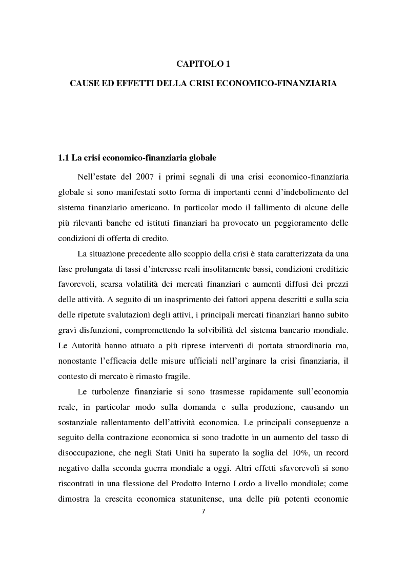 Anteprima della tesi: Il sistema produttivo italiano e il rapporto banca-impresa durante la crisi, Pagina 6