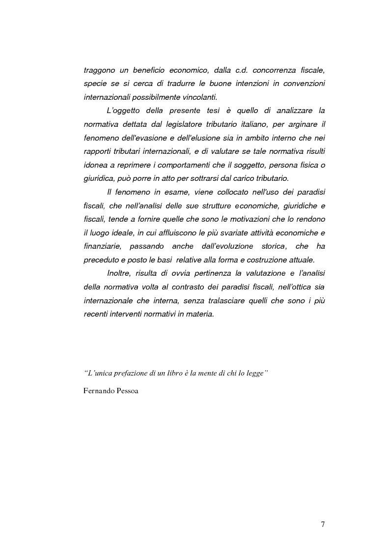 Anteprima della tesi: Paradisi Fiscali e Rapporti Tributari Internazionali, Pagina 4