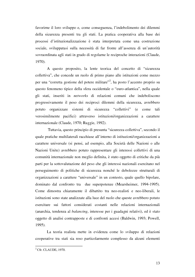 Anteprima della tesi: La gestione della sicurezza europea tra governance e frammentazione. Il ruolo delle istituzioni e il caso del Kossovo, Pagina 8