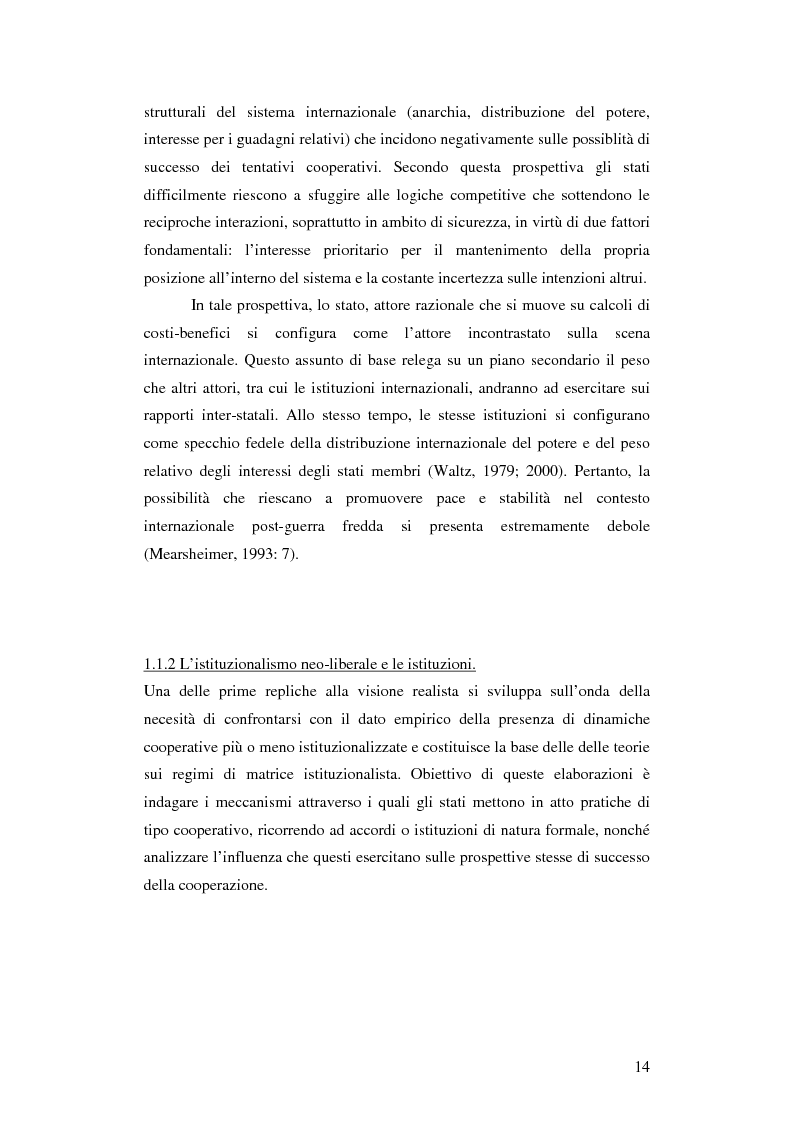 Anteprima della tesi: La gestione della sicurezza europea tra governance e frammentazione. Il ruolo delle istituzioni e il caso del Kossovo, Pagina 9