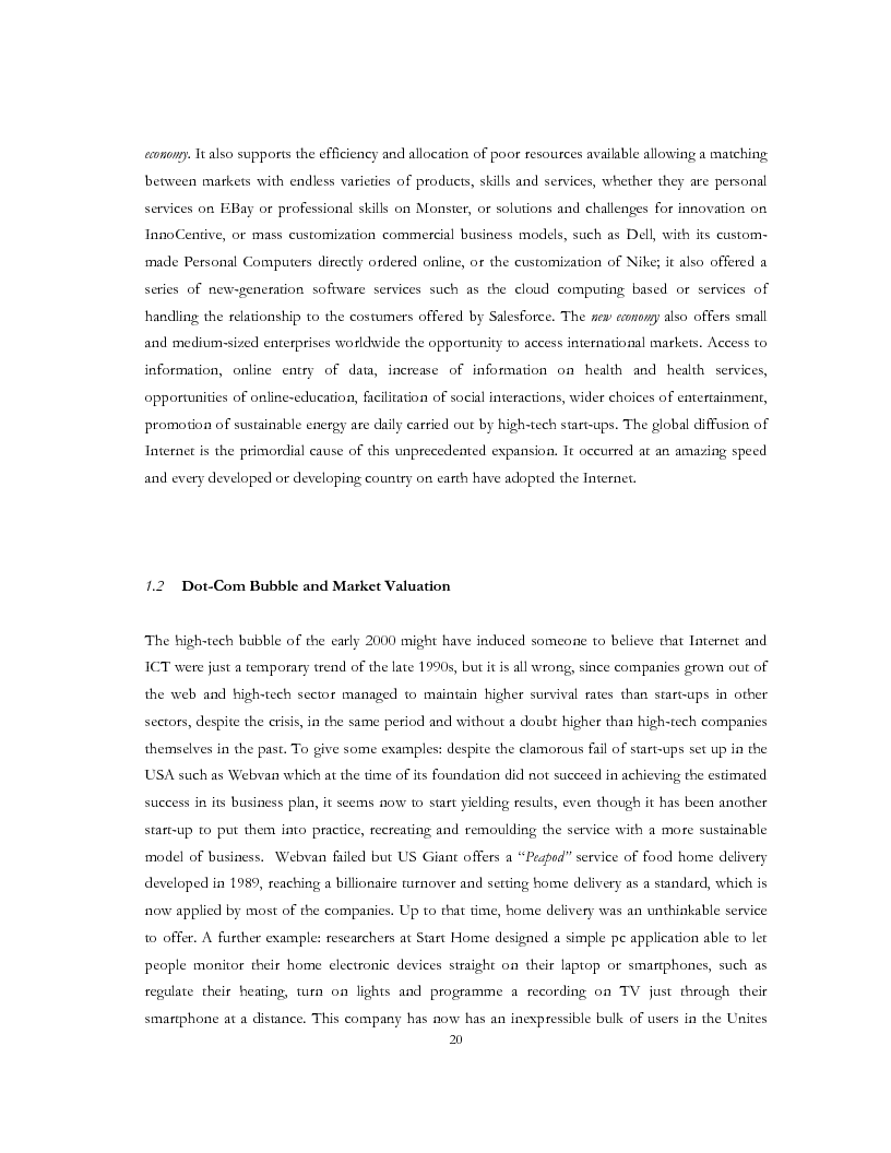 Anteprima della tesi: The evolution of Venture Capital and Private Equity Investment Models for the development: Europe, USA, and Israel Markets. ''Start Ups Boom'' starting to boostrap High Tech in the Universities, Pagina 11