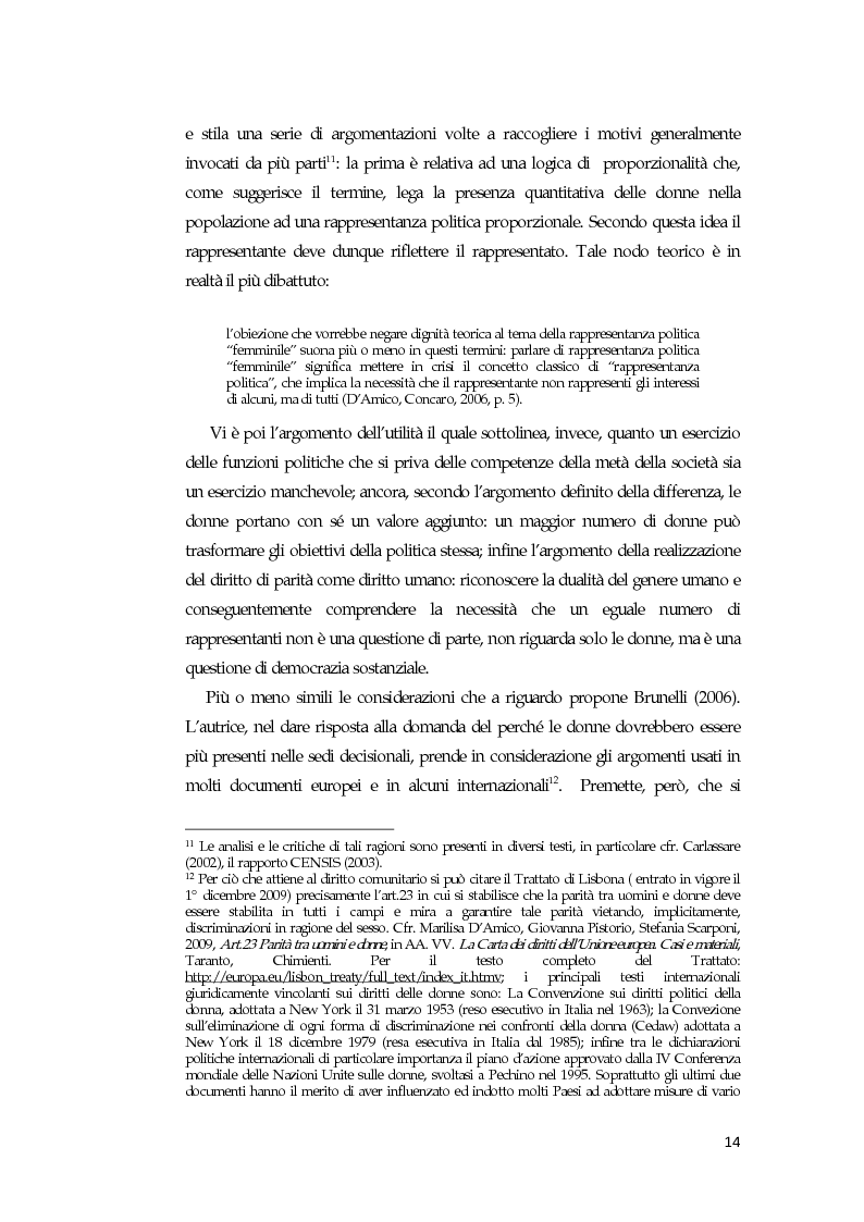 Anteprima della tesi: La comunicazione mediatica delle donne in politica: quali spazi e quali linguaggi, Pagina 10