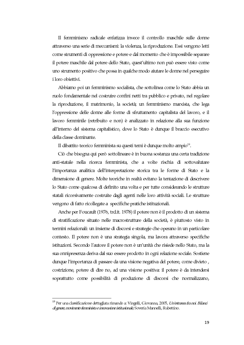 Anteprima della tesi: La comunicazione mediatica delle donne in politica: quali spazi e quali linguaggi, Pagina 15