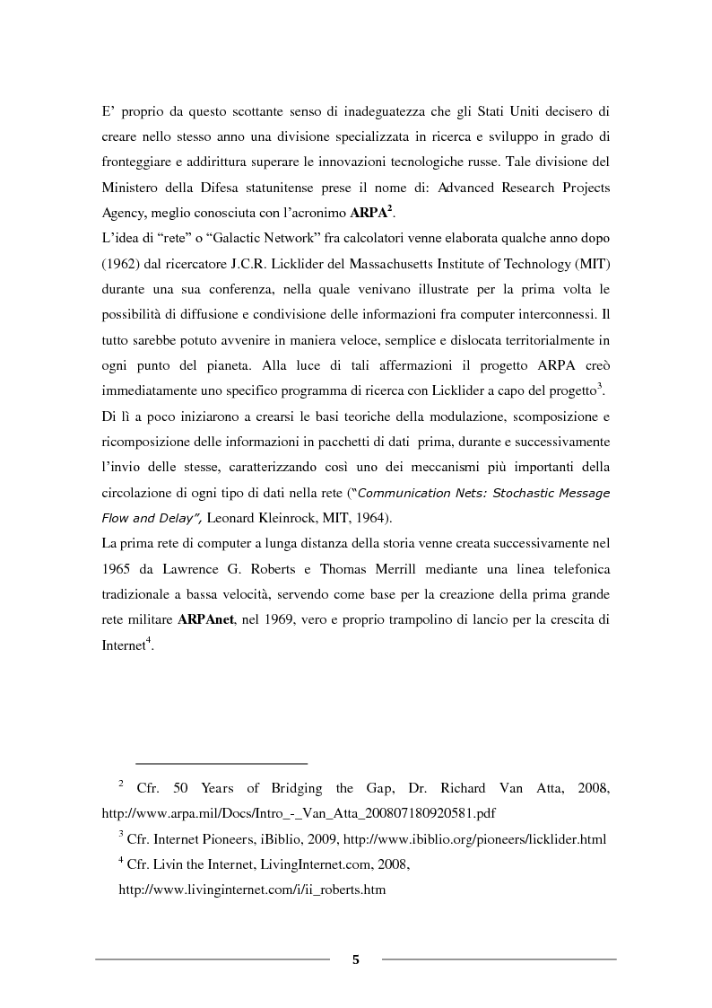 Anteprima della tesi: La Condivisione Globale: Web 2.0, Social Networks, “Faceboom”, Censure e Ipotesi sul futuro della rete., Pagina 4