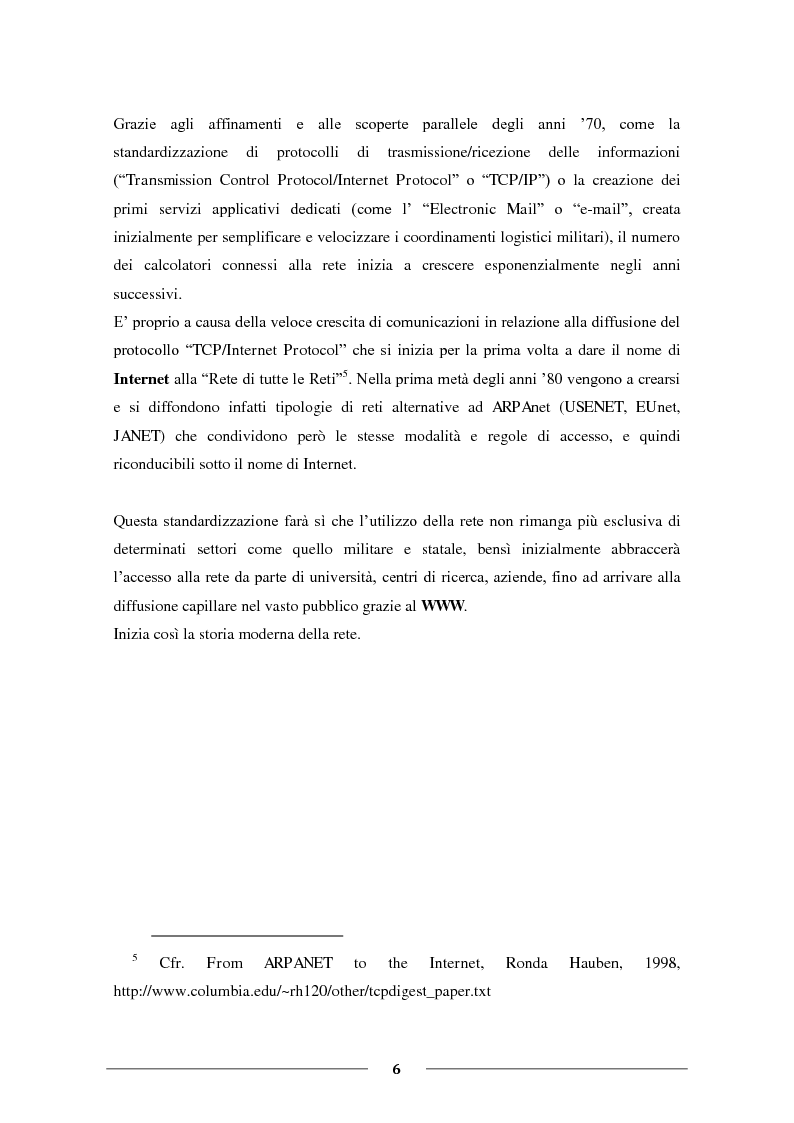 Anteprima della tesi: La Condivisione Globale: Web 2.0, Social Networks, “Faceboom”, Censure e Ipotesi sul futuro della rete., Pagina 5