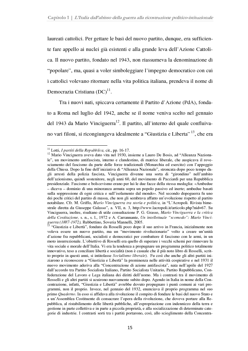 Anteprima della tesi: Istituzioni, opinione pubblica e stampa nella transizione tra Monarchia e Repubblica, Pagina 11