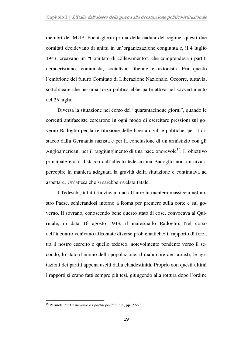 Anteprima della tesi: Istituzioni, opinione pubblica e stampa nella transizione tra Monarchia e Repubblica, Pagina 15