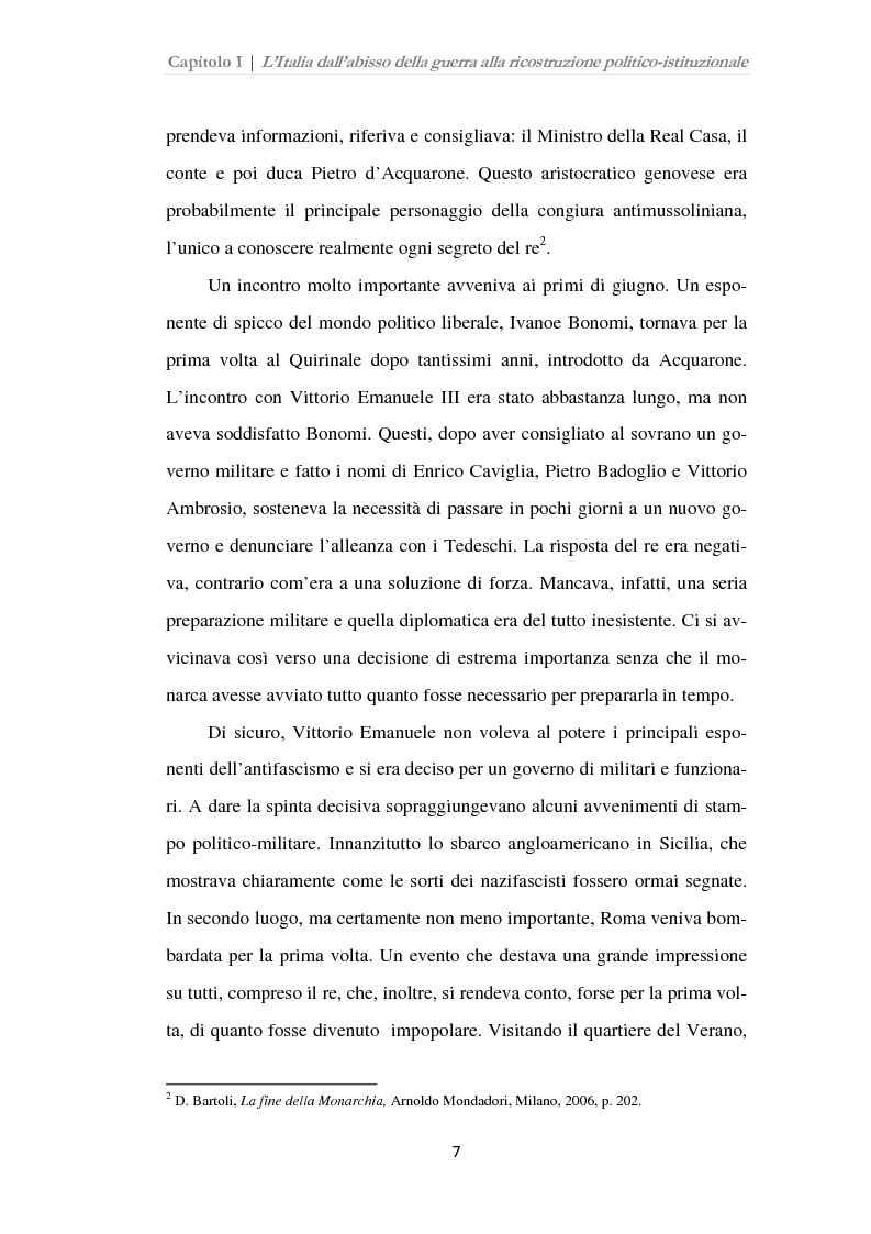 Anteprima della tesi: Istituzioni, opinione pubblica e stampa nella transizione tra Monarchia e Repubblica, Pagina 3