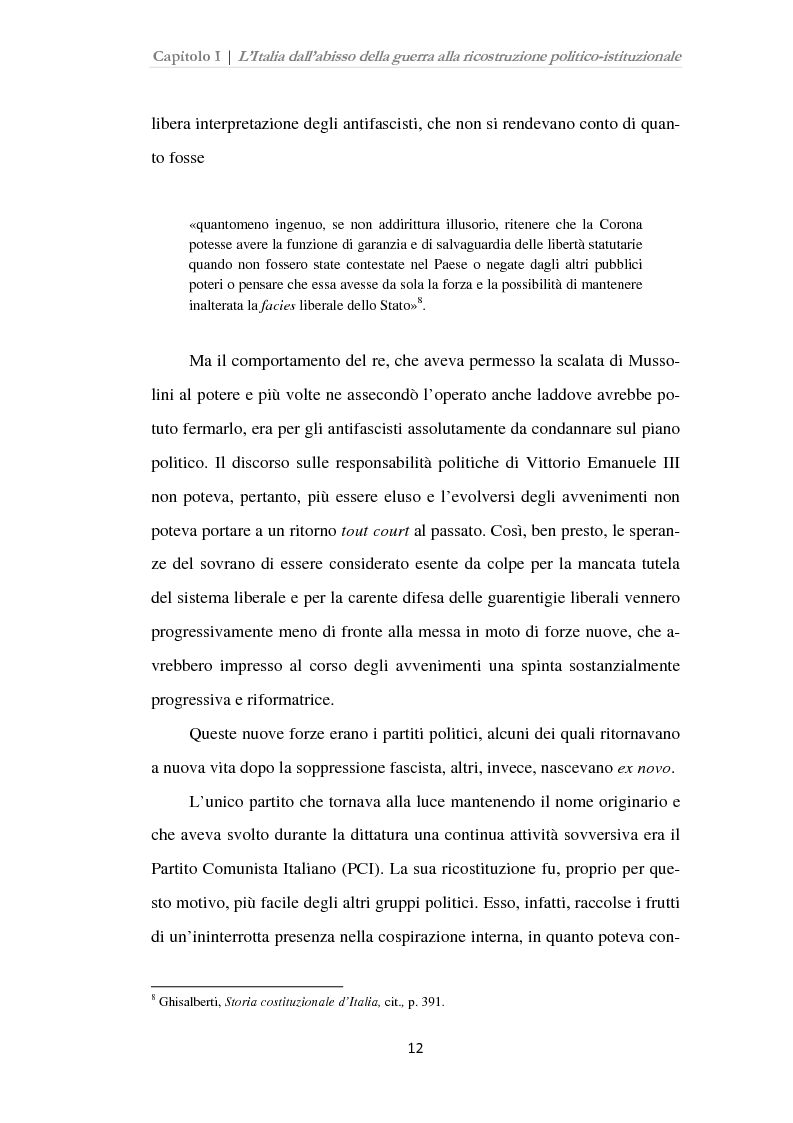 Anteprima della tesi: Istituzioni, opinione pubblica e stampa nella transizione tra Monarchia e Repubblica, Pagina 8