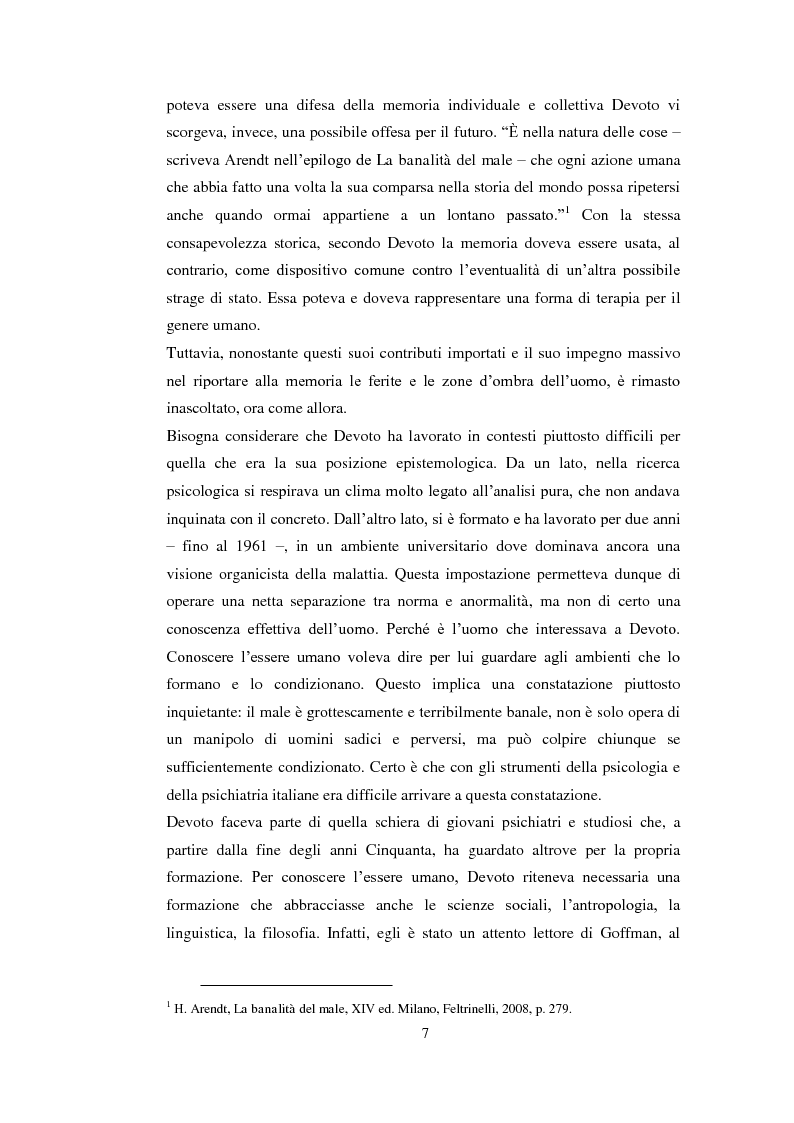 Anteprima della tesi: Psicologia politica e psicologia sociale in Andrea Devoto (1927-1994), Pagina 4