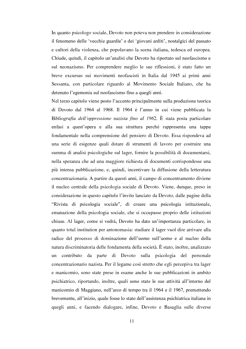 Anteprima della tesi: Psicologia politica e psicologia sociale in Andrea Devoto (1927-1994), Pagina 8