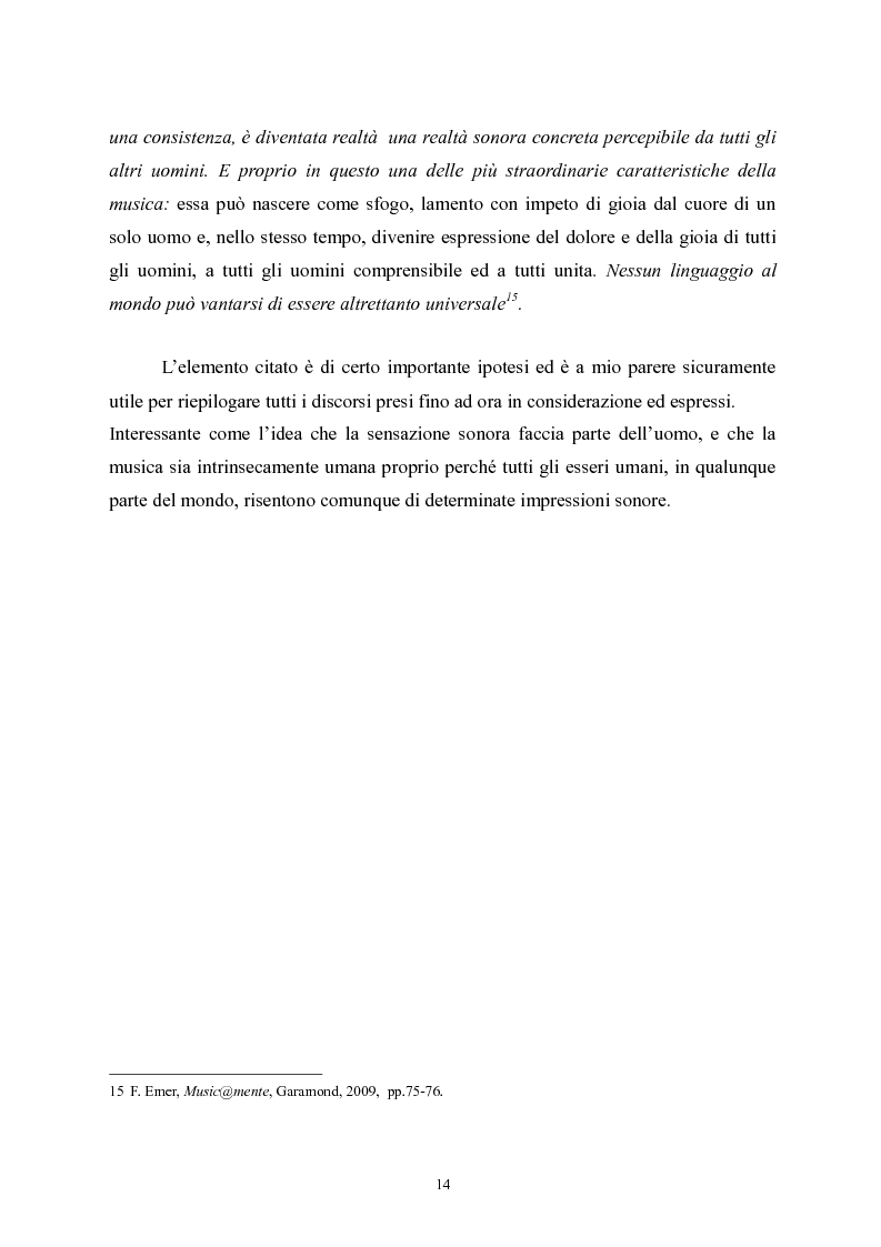 Anteprima della tesi: L’apprendimento della musica nella pedagogia contemporanea., Pagina 14
