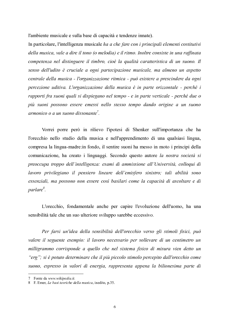 Anteprima della tesi: L’apprendimento della musica nella pedagogia contemporanea., Pagina 6