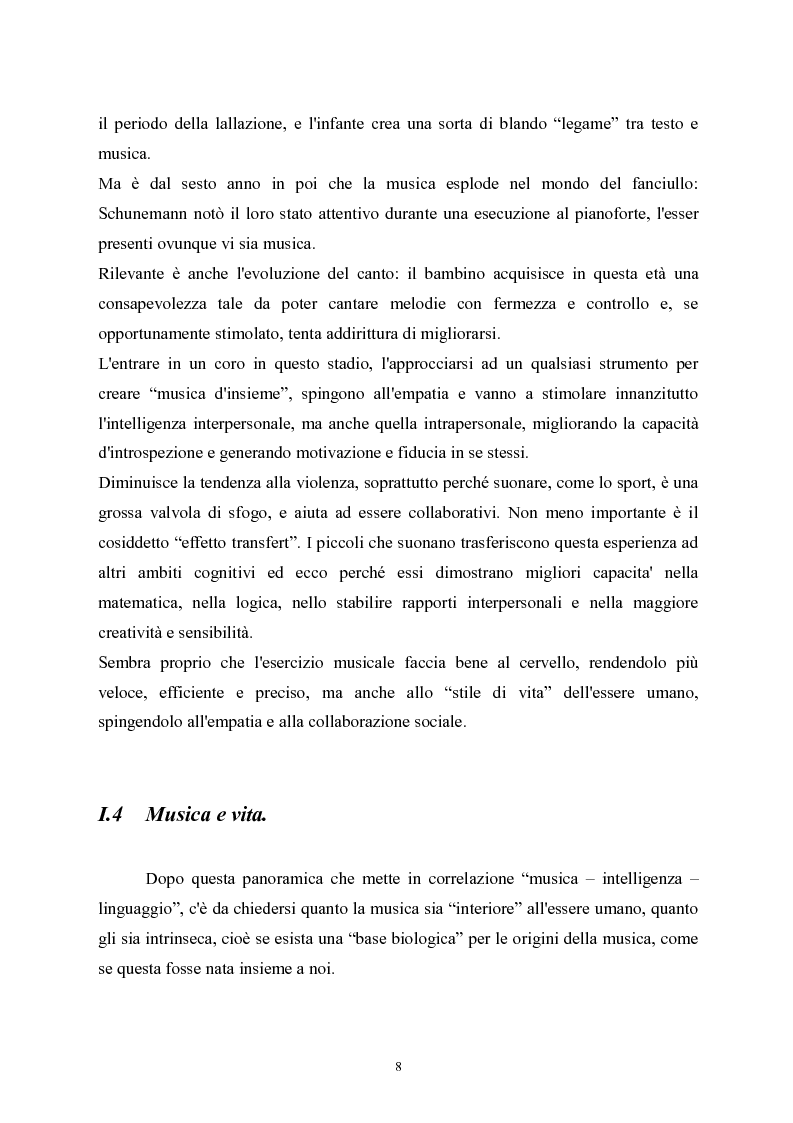 Anteprima della tesi: L’apprendimento della musica nella pedagogia contemporanea., Pagina 8