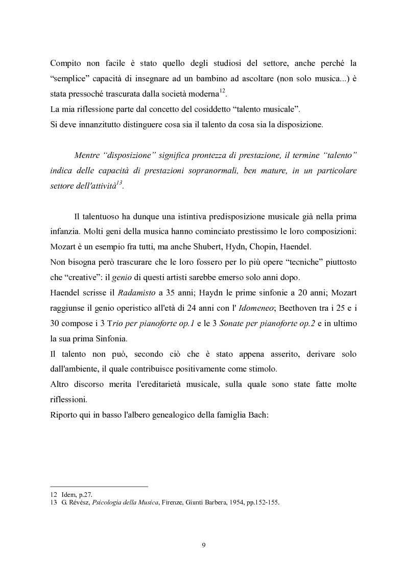 Anteprima della tesi: L’apprendimento della musica nella pedagogia contemporanea., Pagina 9
