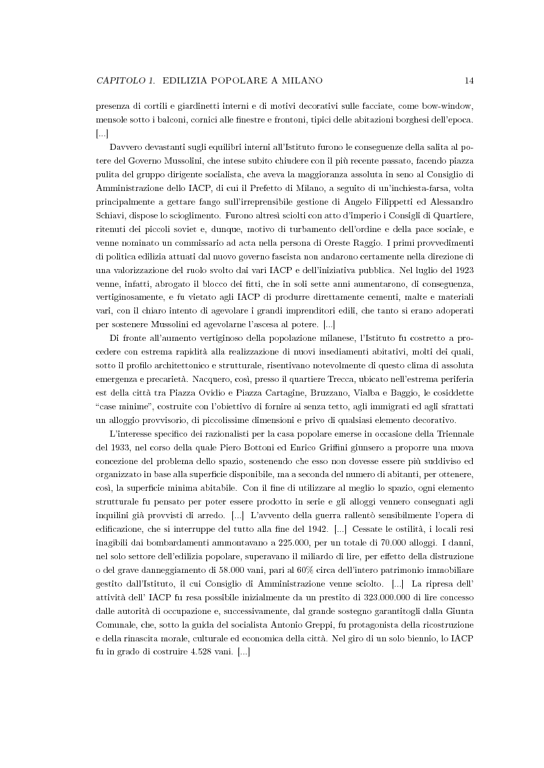 Anteprima della tesi: Riqualificazione urbana area ALER, Quartiere Giambellino, Milano, Pagina 3
