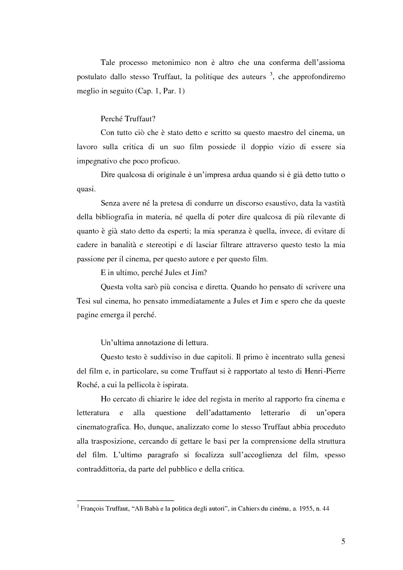 Anteprima della tesi: Jules et Jim attraverso gli occhi della critica, Pagina 4