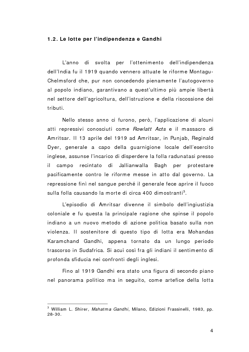Anteprima della tesi: Il cammino della non violenza: Martin Luther King e Gandhi, Pagina 5