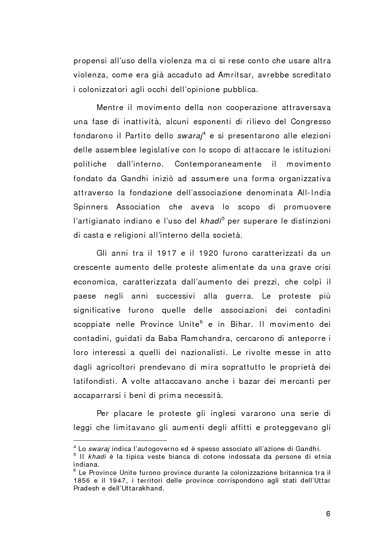 Anteprima della tesi: Il cammino della non violenza: Martin Luther King e Gandhi, Pagina 7