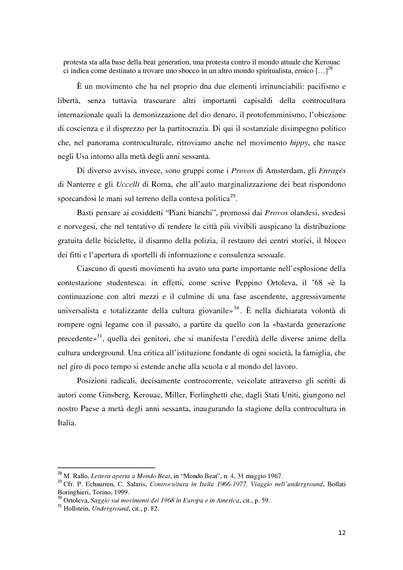 Anteprima della tesi: Contestazione studentesca e opinione pubblica tra il 1968 e il 1977, Pagina 7