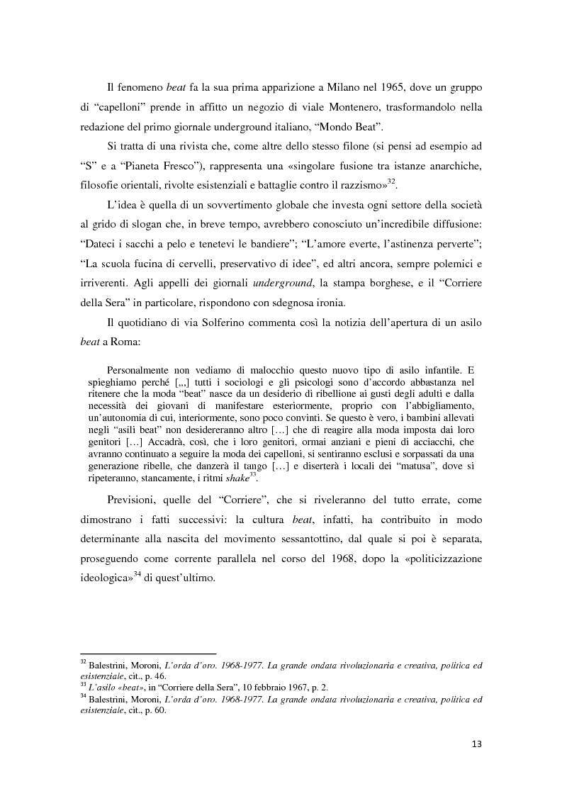 Anteprima della tesi: Contestazione studentesca e opinione pubblica tra il 1968 e il 1977, Pagina 8