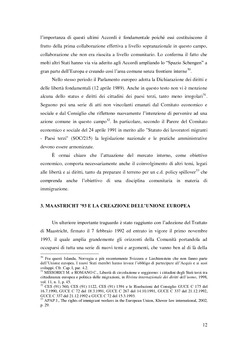 Anteprima della tesi: La Direttiva Rimpatri: Test case della procedura di codecisione in materia di immigrazione, Pagina 13