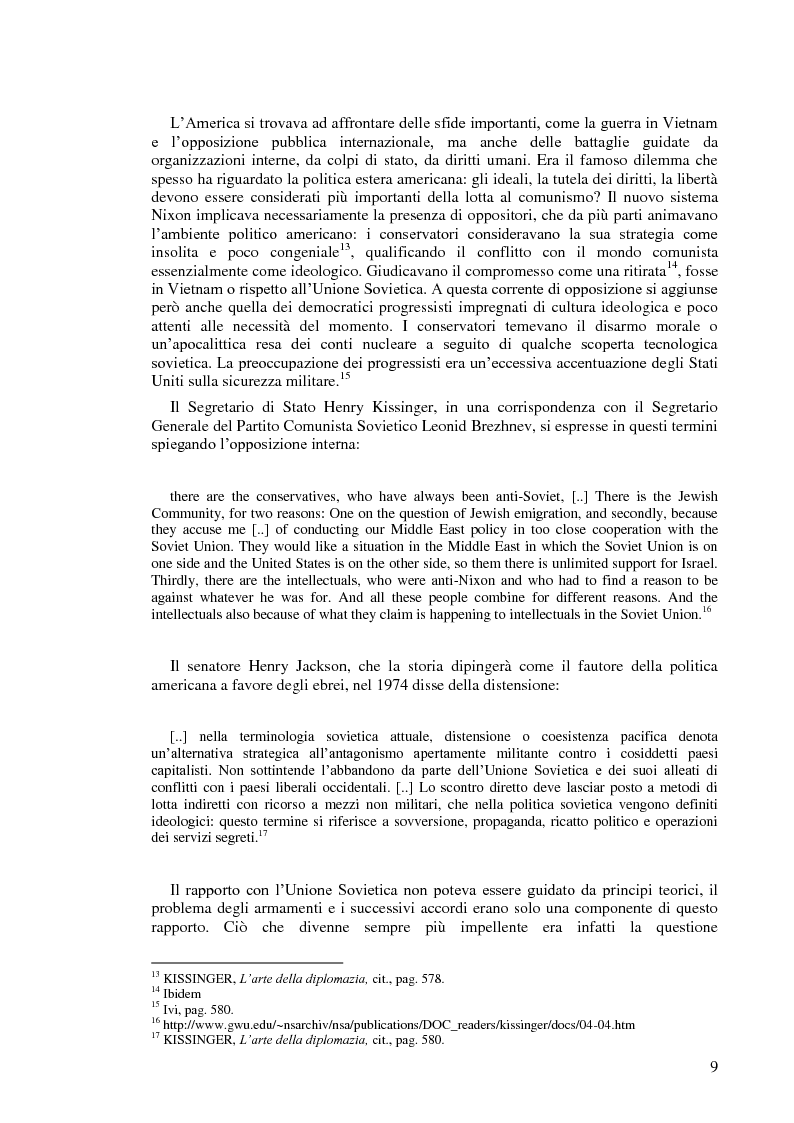 Anteprima della tesi: Politica estera degli Stati Uniti in tema di diritti umani da Nixon a Carter, Pagina 7