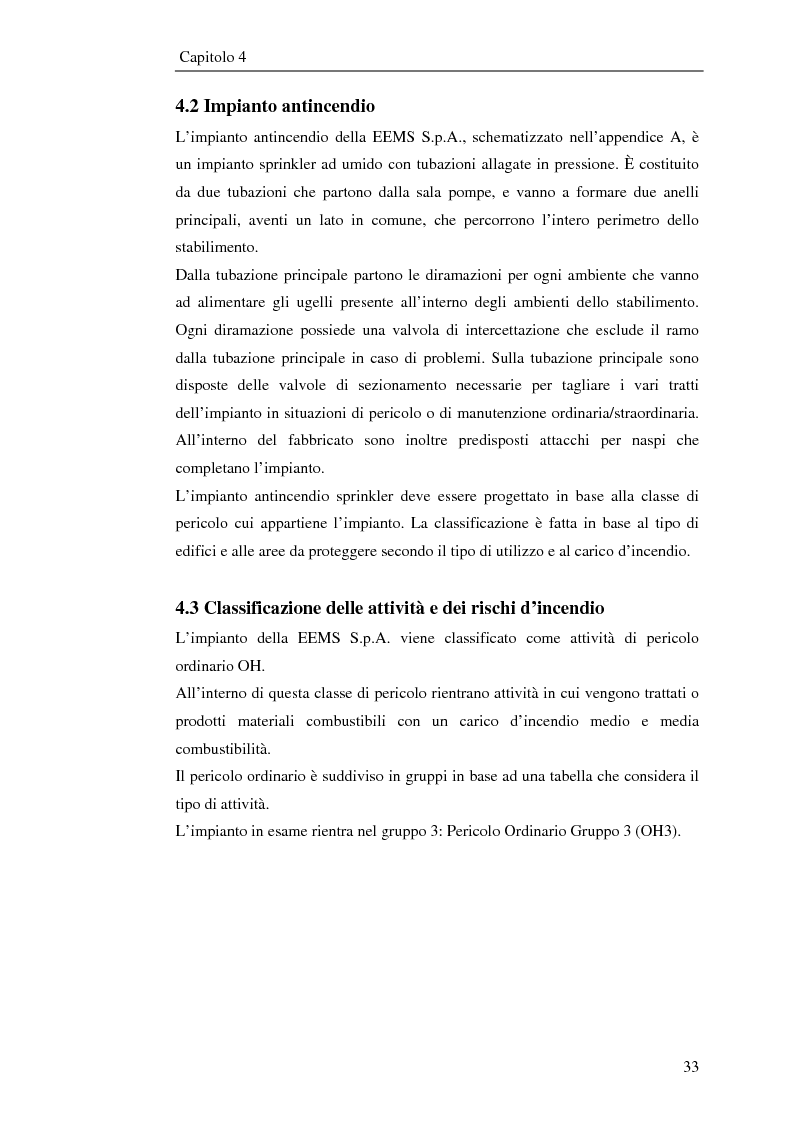 Anteprima della tesi: Impianto antincendio a servizio di un'industria elettronica, Pagina 4