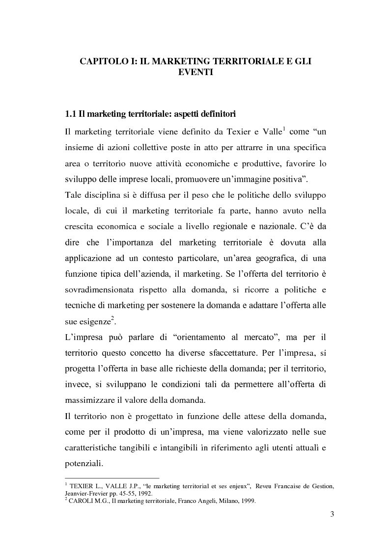 Anteprima della tesi: Marketing degli eventi e sviluppo territoriale: il caso ''Giochi del Mediterraneo Pescara 2009'', Pagina 4