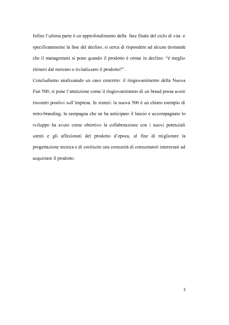 Anteprima della tesi: Ciclo vita prodotto e sue applicazioni., Pagina 3