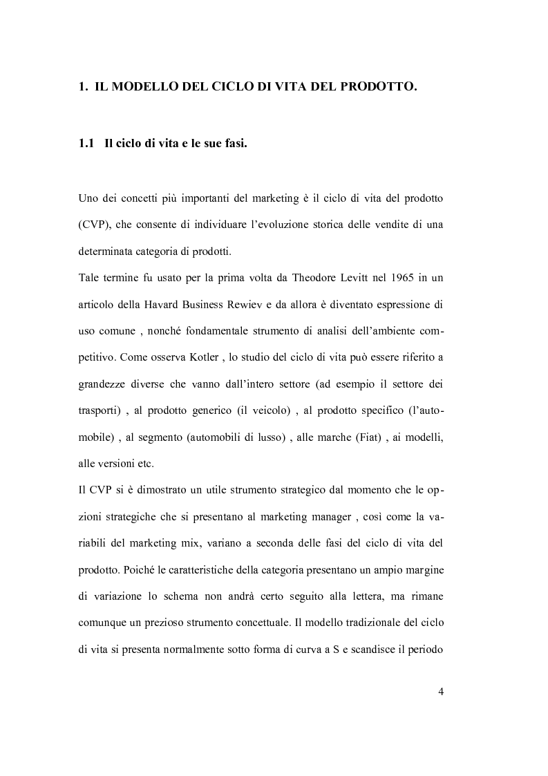Anteprima della tesi: Ciclo vita prodotto e sue applicazioni., Pagina 4