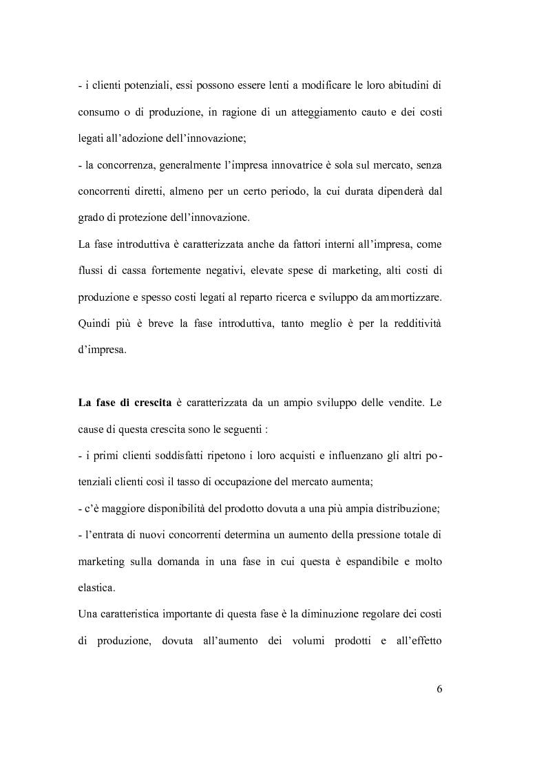 Anteprima della tesi: Ciclo vita prodotto e sue applicazioni., Pagina 6